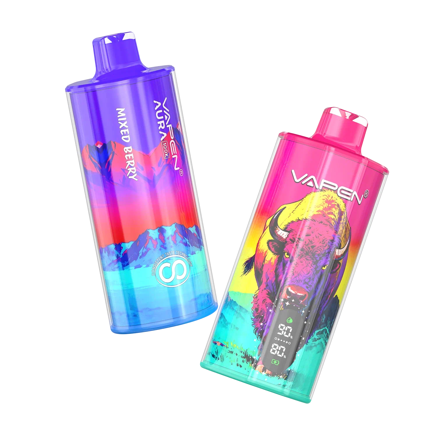 VAPEN AURA 100K — Taste Consistent Technology™ Crystal‑Style Disposable | Up to 100,000 Puffs