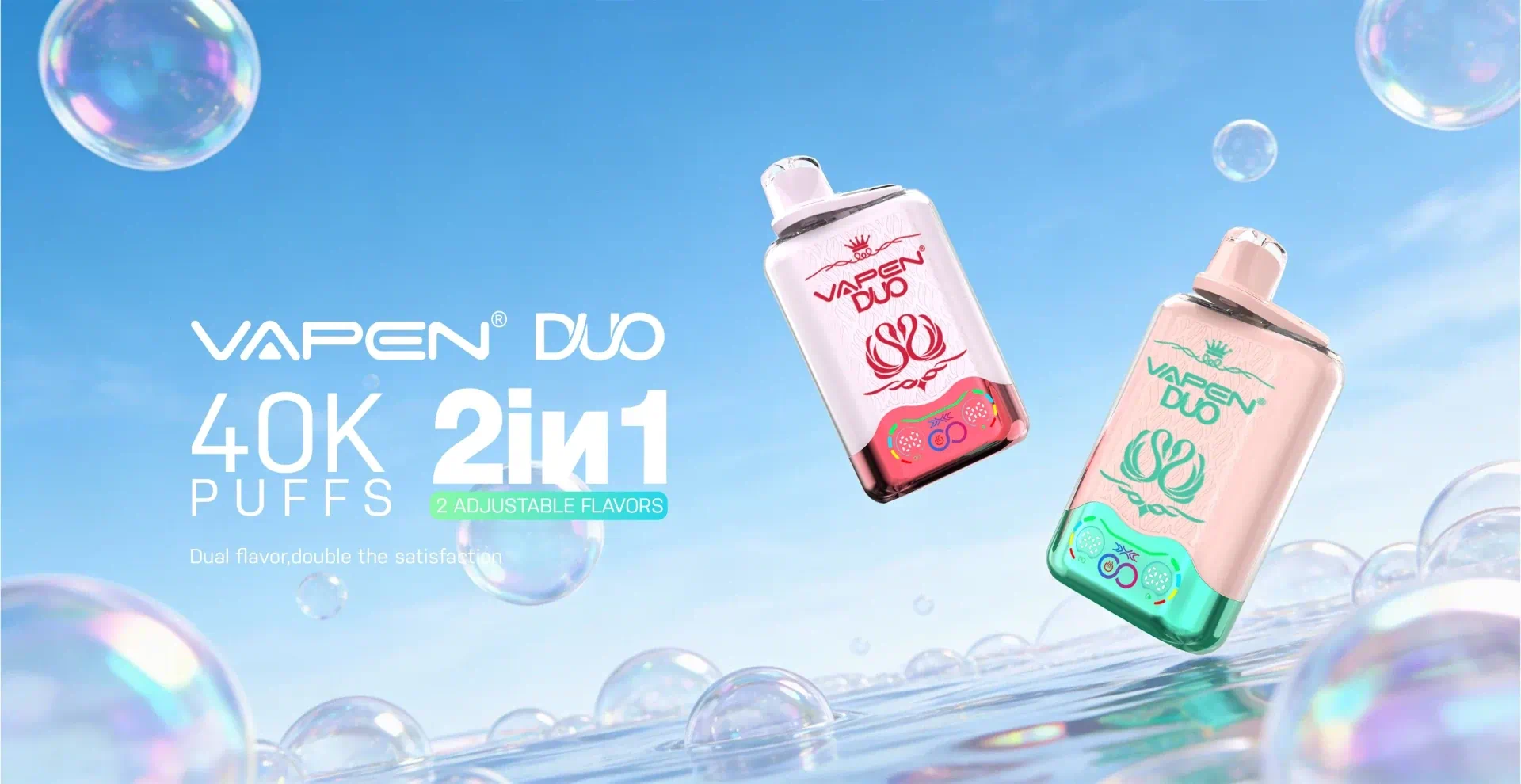 VAPEN DUO 40K — Dual‑Tank Dual‑Flavor Disposable Vape | Up to 40,000 Puffs