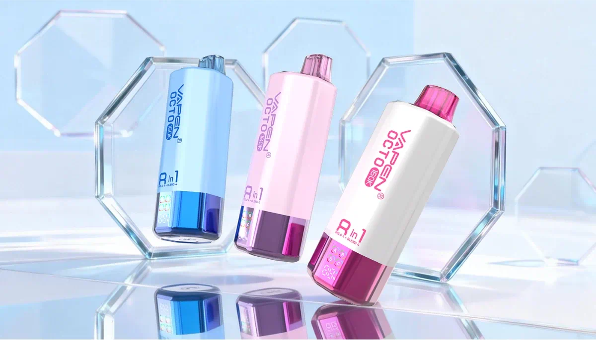 VAPEN OCTO — 160K Puffs · 8in1 Multi-Flavor · 4 Tanks · Rechargeable