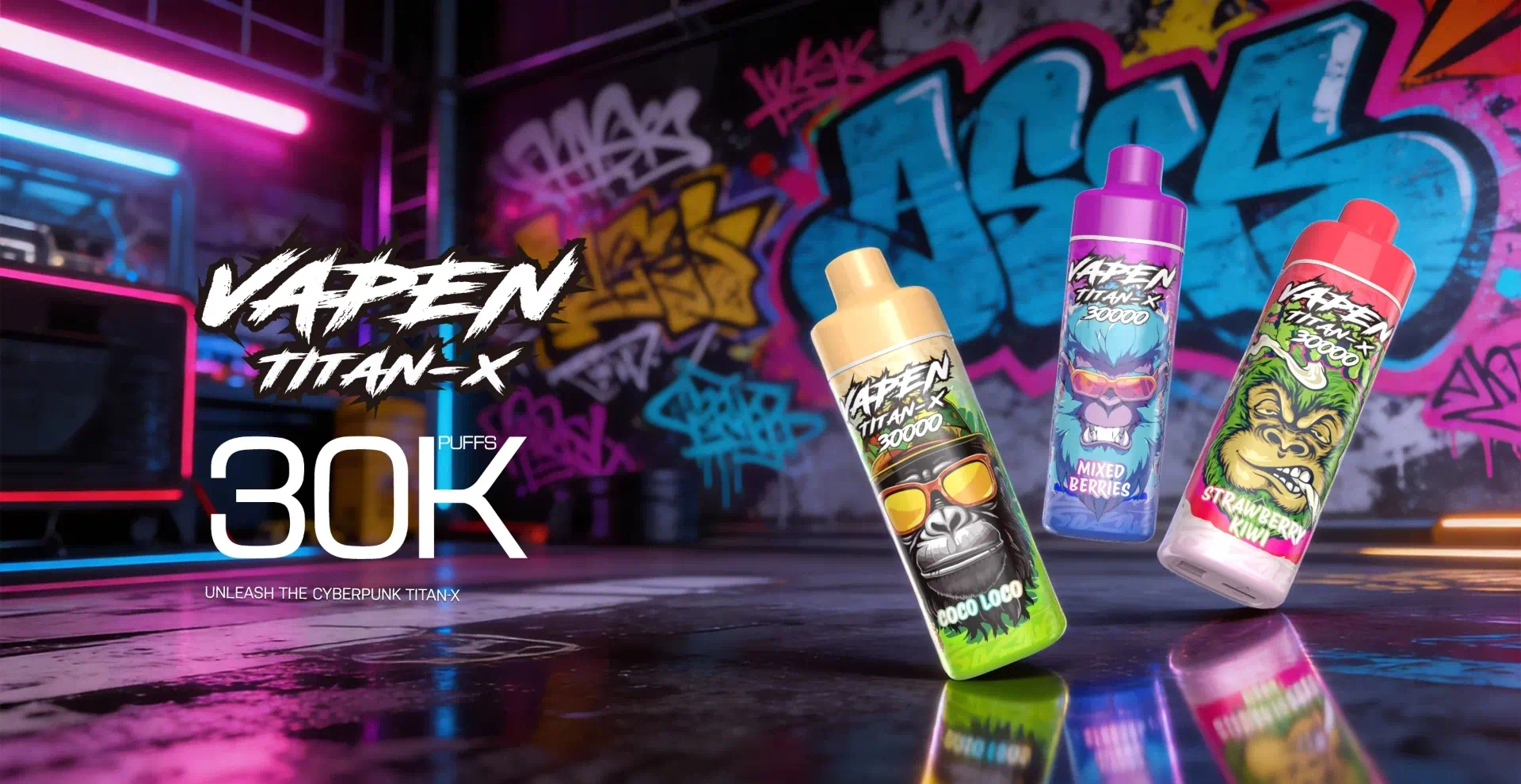 VAPEN TITAN‑X 30K — Refillable 30ml Disposable Vape | Up to 30,000+ Puffs